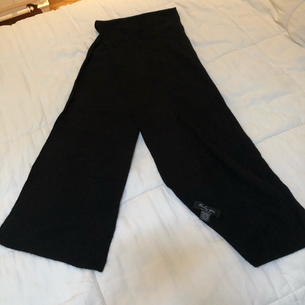Women’s 100% cashmere black scarf
